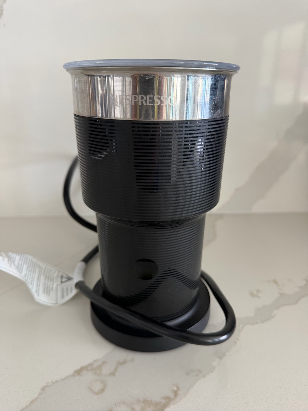 Nespresso Aeroccino XL Milk Frother - Black & Silver Trim